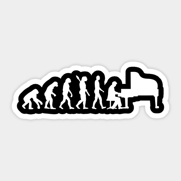 Piano evolution Sticker by Designzz